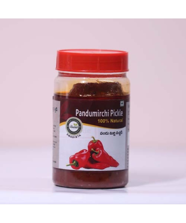 RED CHILLI PICKLE / PANDUMIRAPAKAI PICKLE-250gms